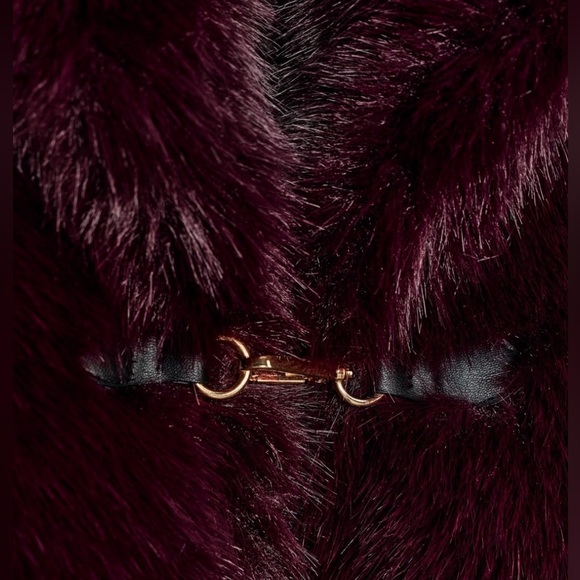 Zara Faux Fur Coat w/ Fireman Clasps - Picture 3 of 7